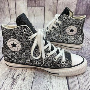 high top silver sequin converse